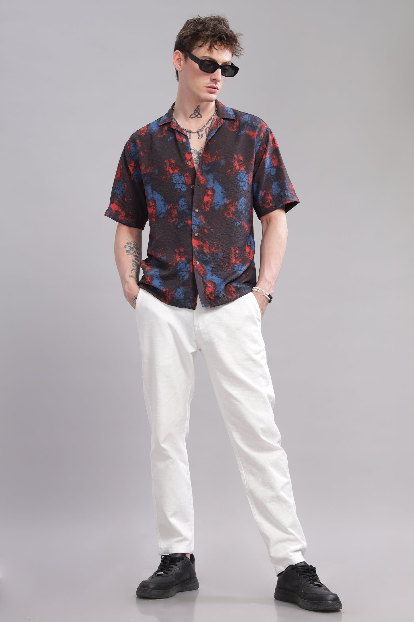 Oversize Printed Cuban shirt