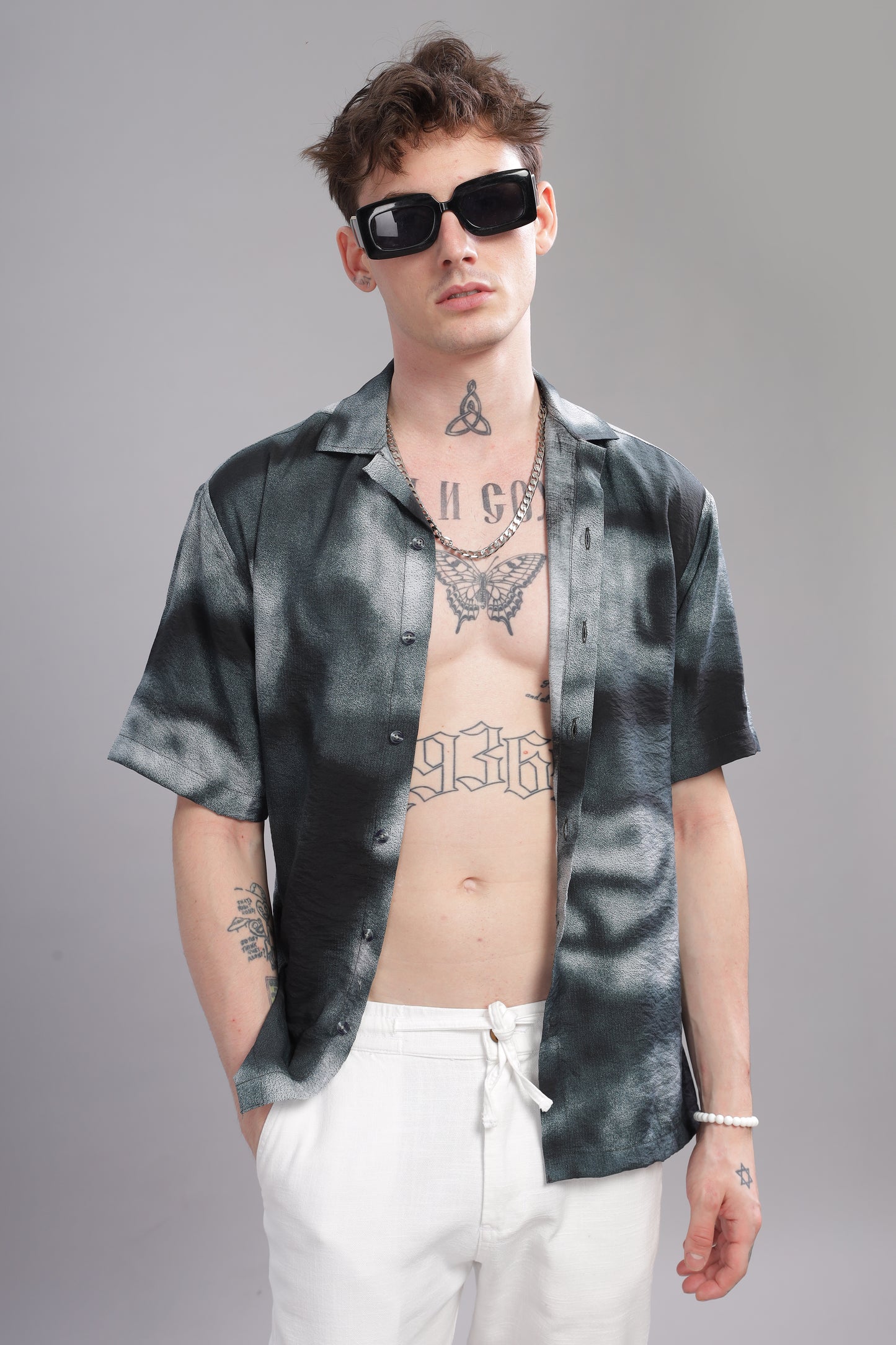 Oversize Printed Cuban shirt