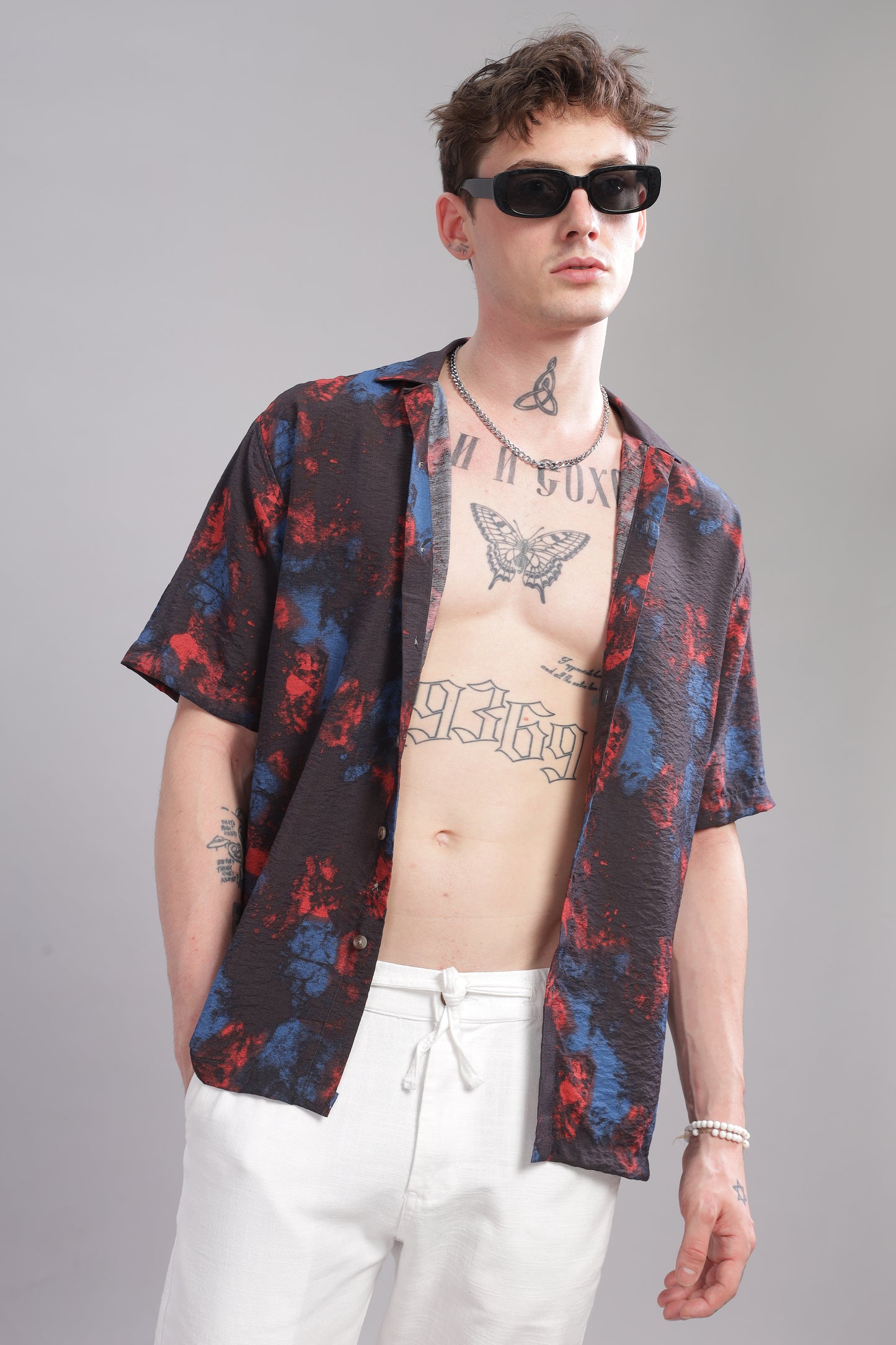 Oversize Printed Cuban shirt