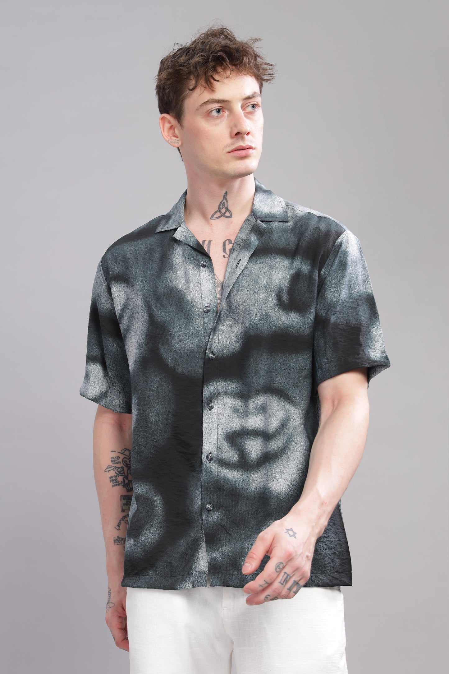 Oversize Printed Cuban shirt