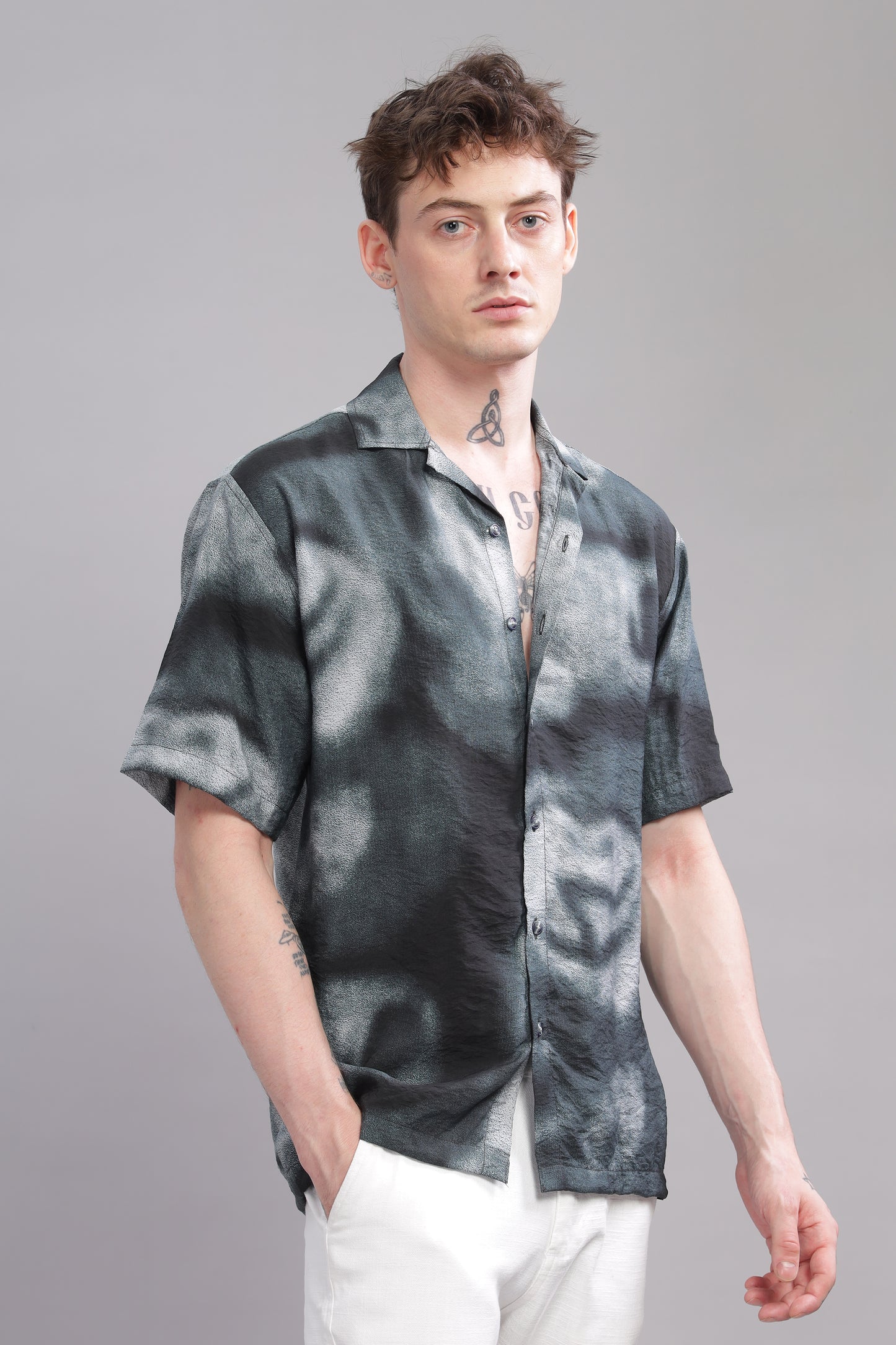 Oversize Printed Cuban shirt