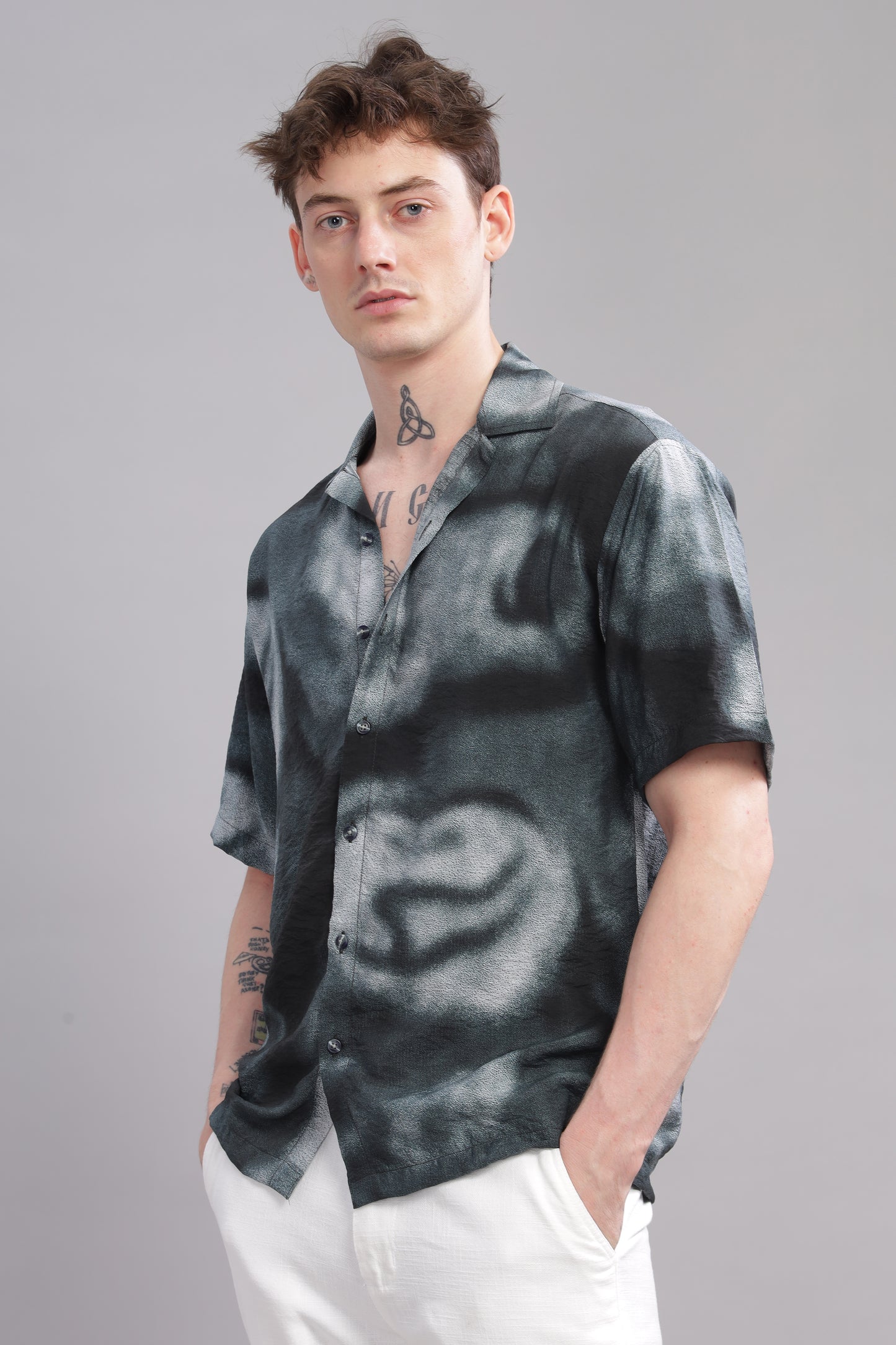 Oversize Printed Cuban shirt
