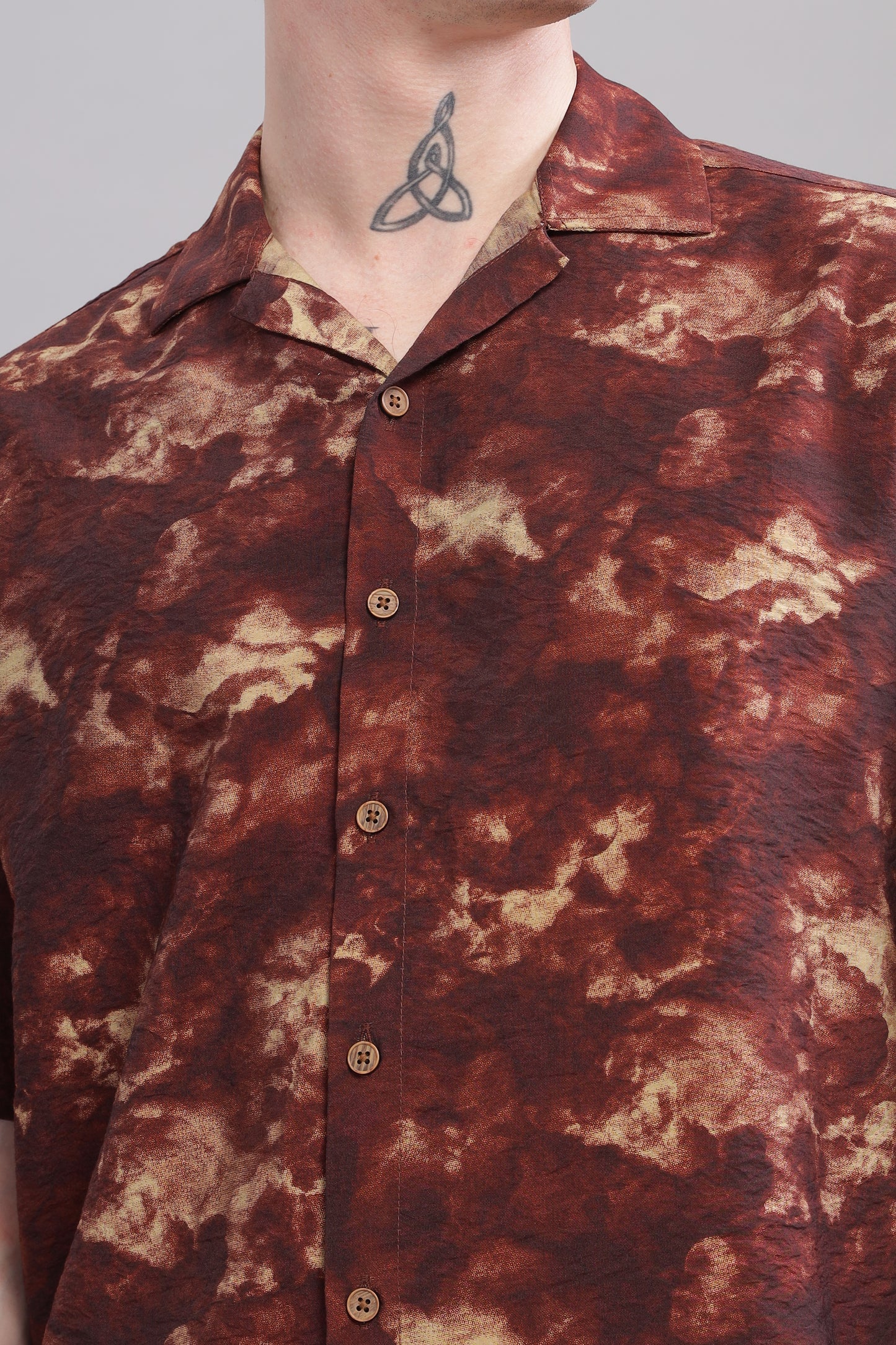 Oversize Printed Cuban shirt