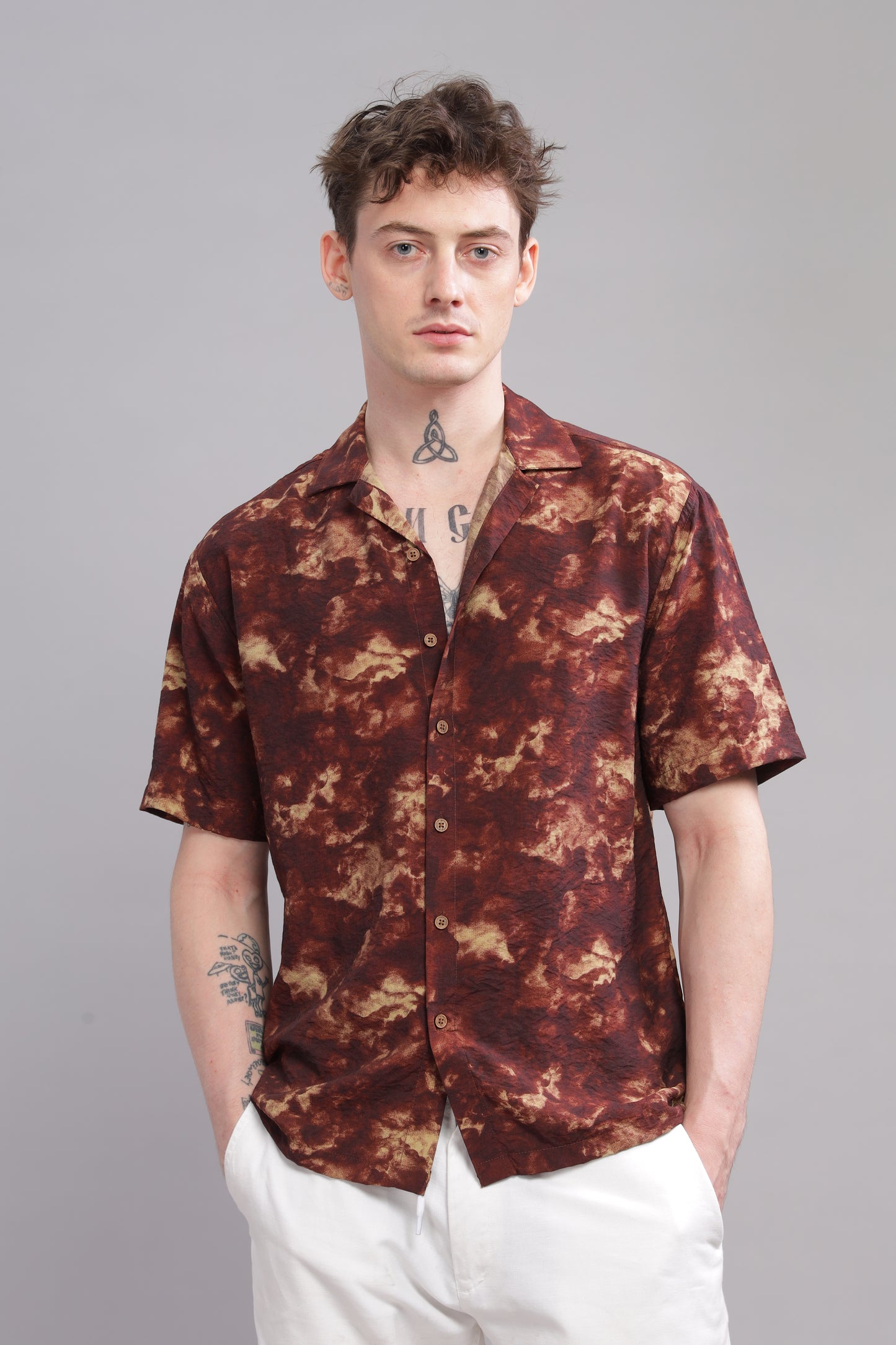 Oversize Printed Cuban shirt