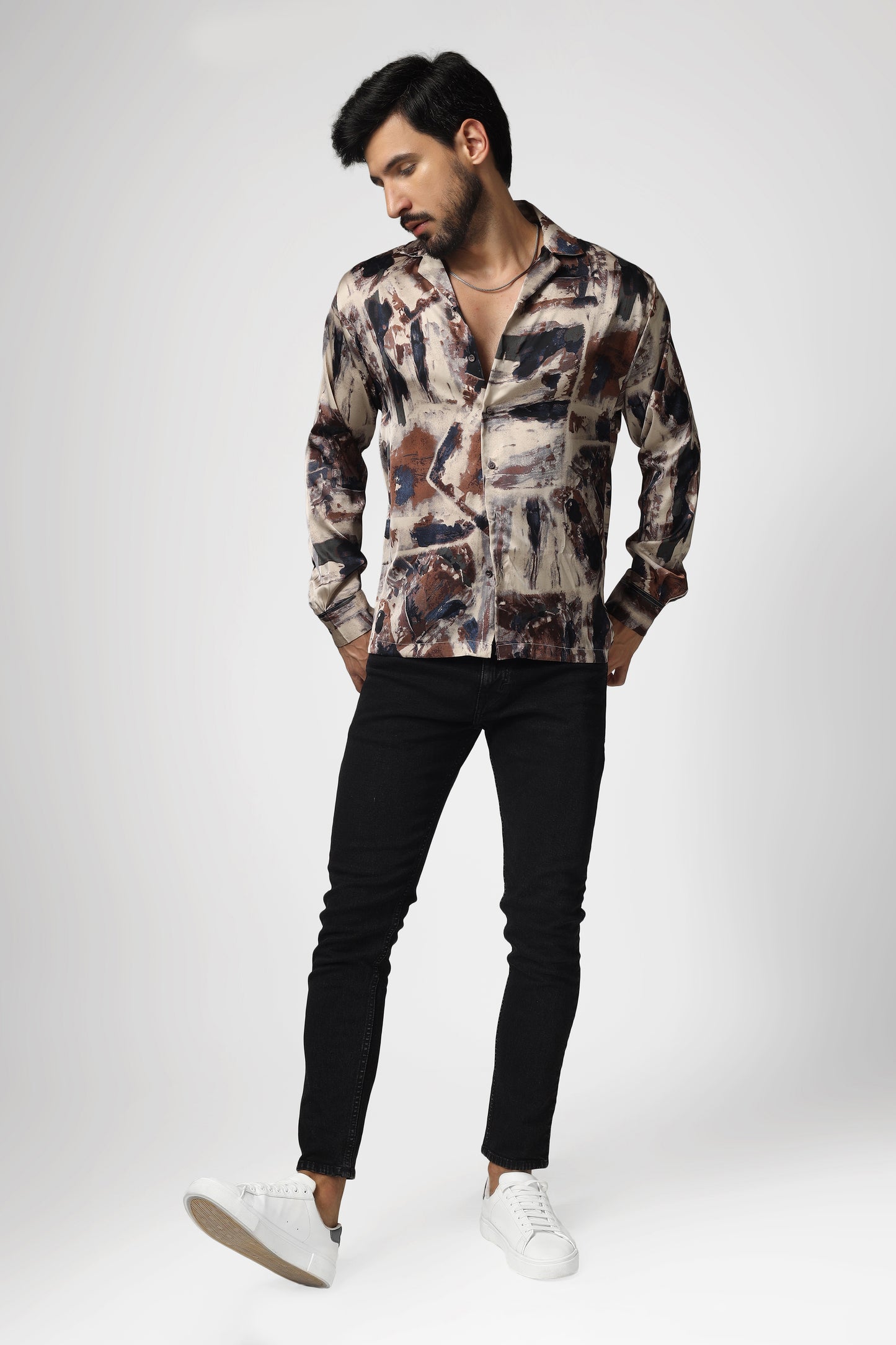 Abstract Dusty Brown