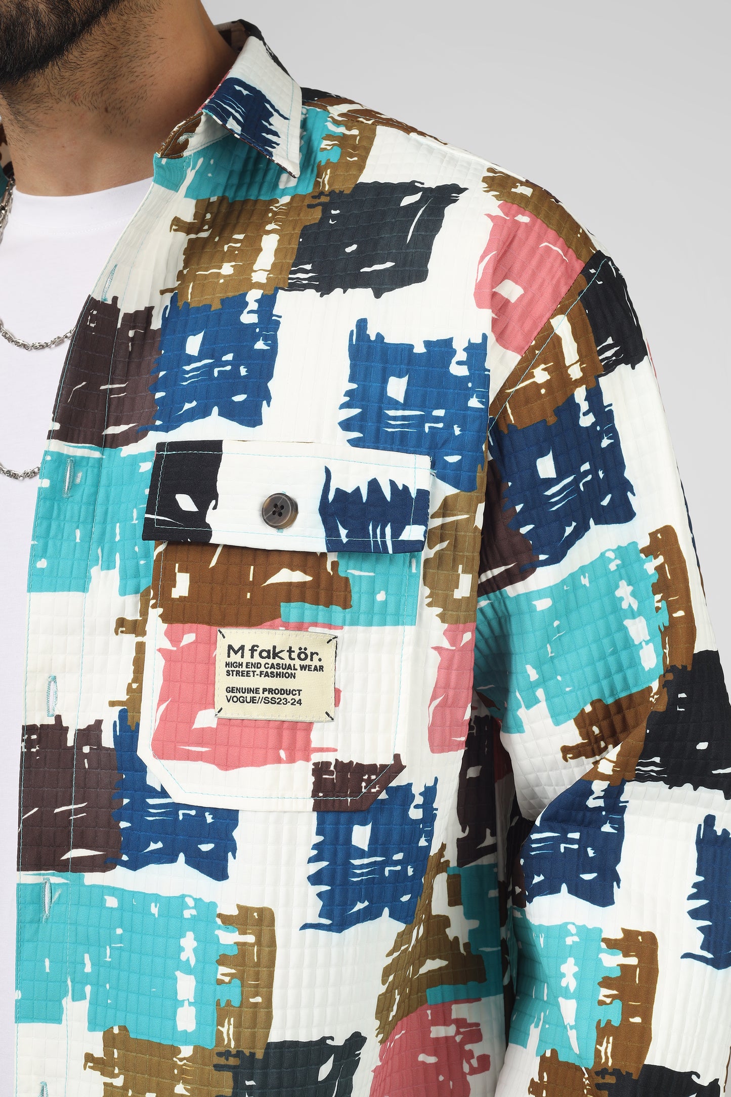 Box print: Blue-brown