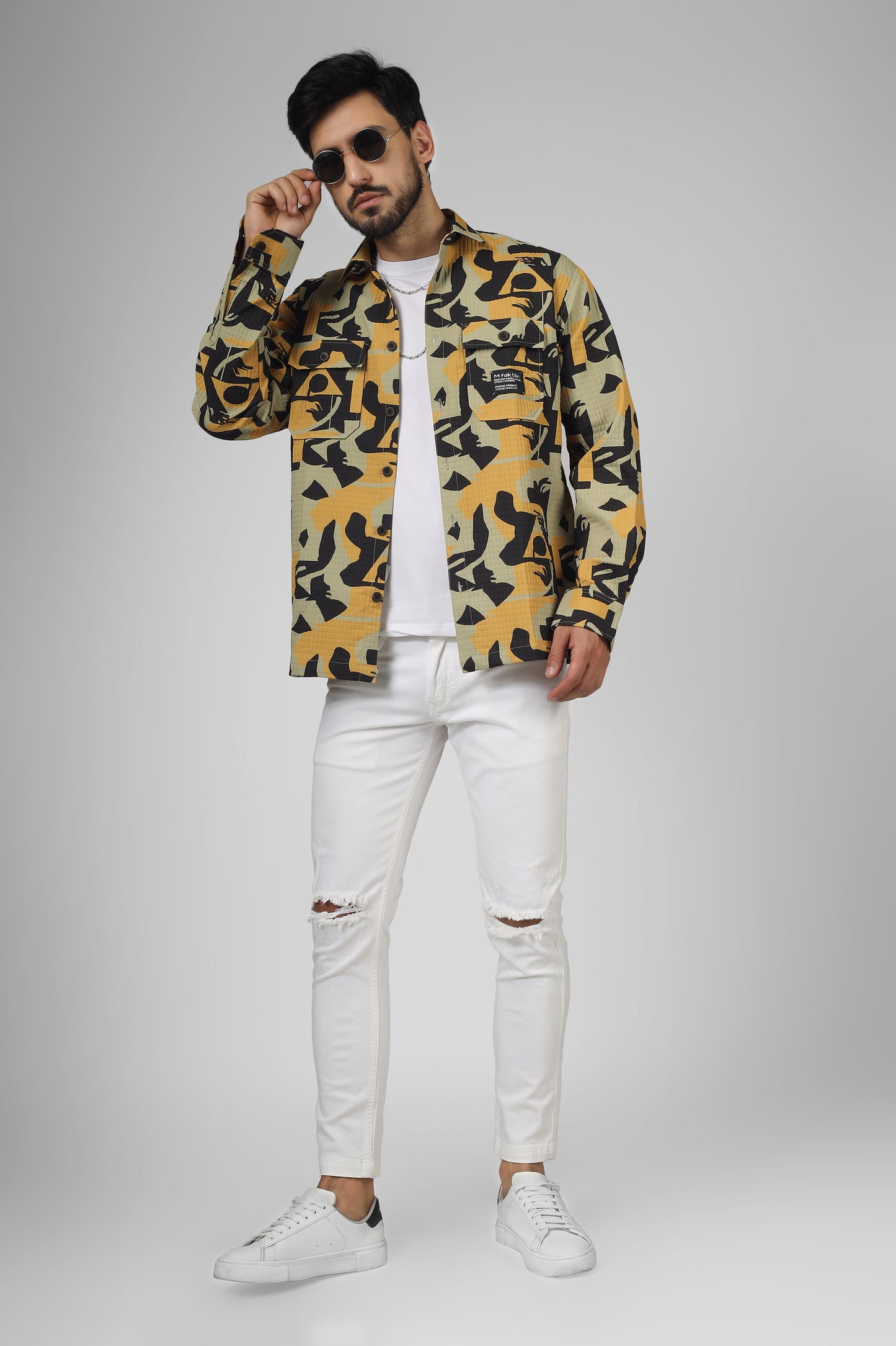 Abstract print: Yellow-black