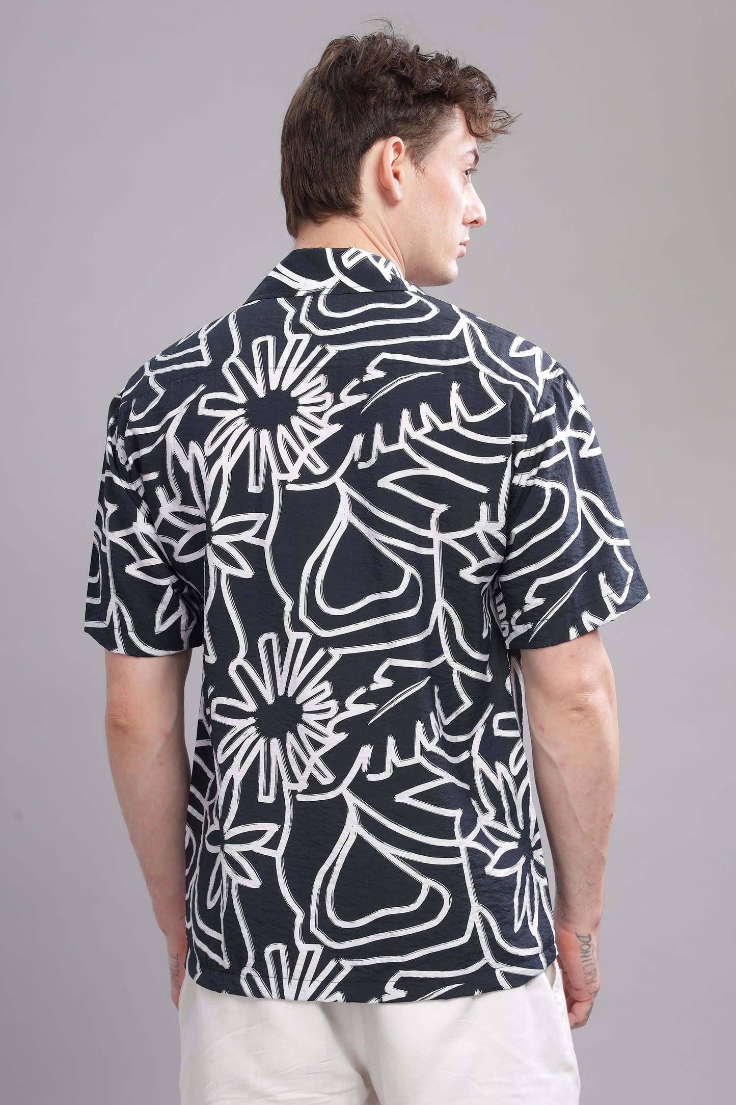 Oversize Printed Cuban shirt
