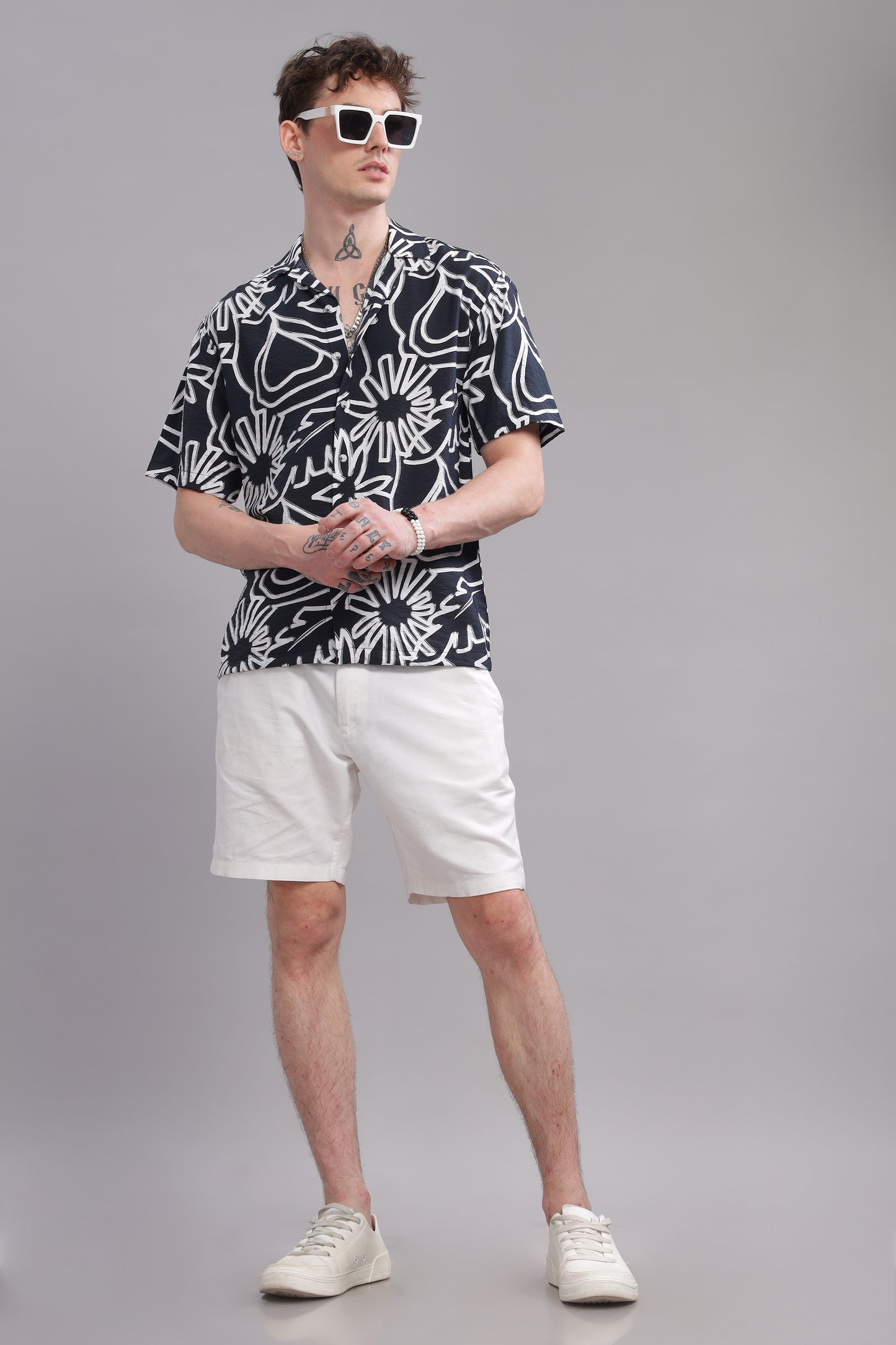 Oversize Printed Cuban shirt