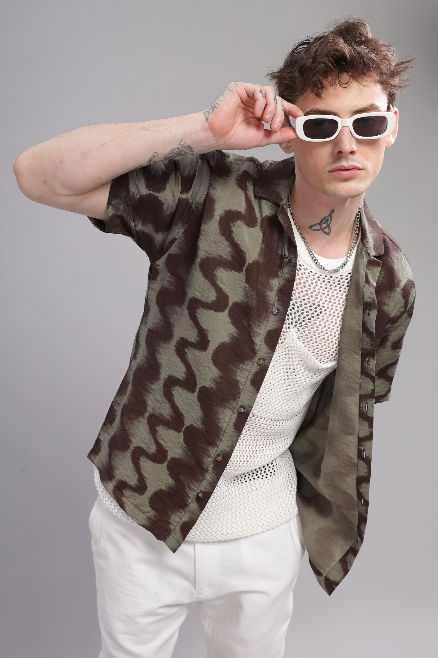 Oversize Printed Cuban shirt