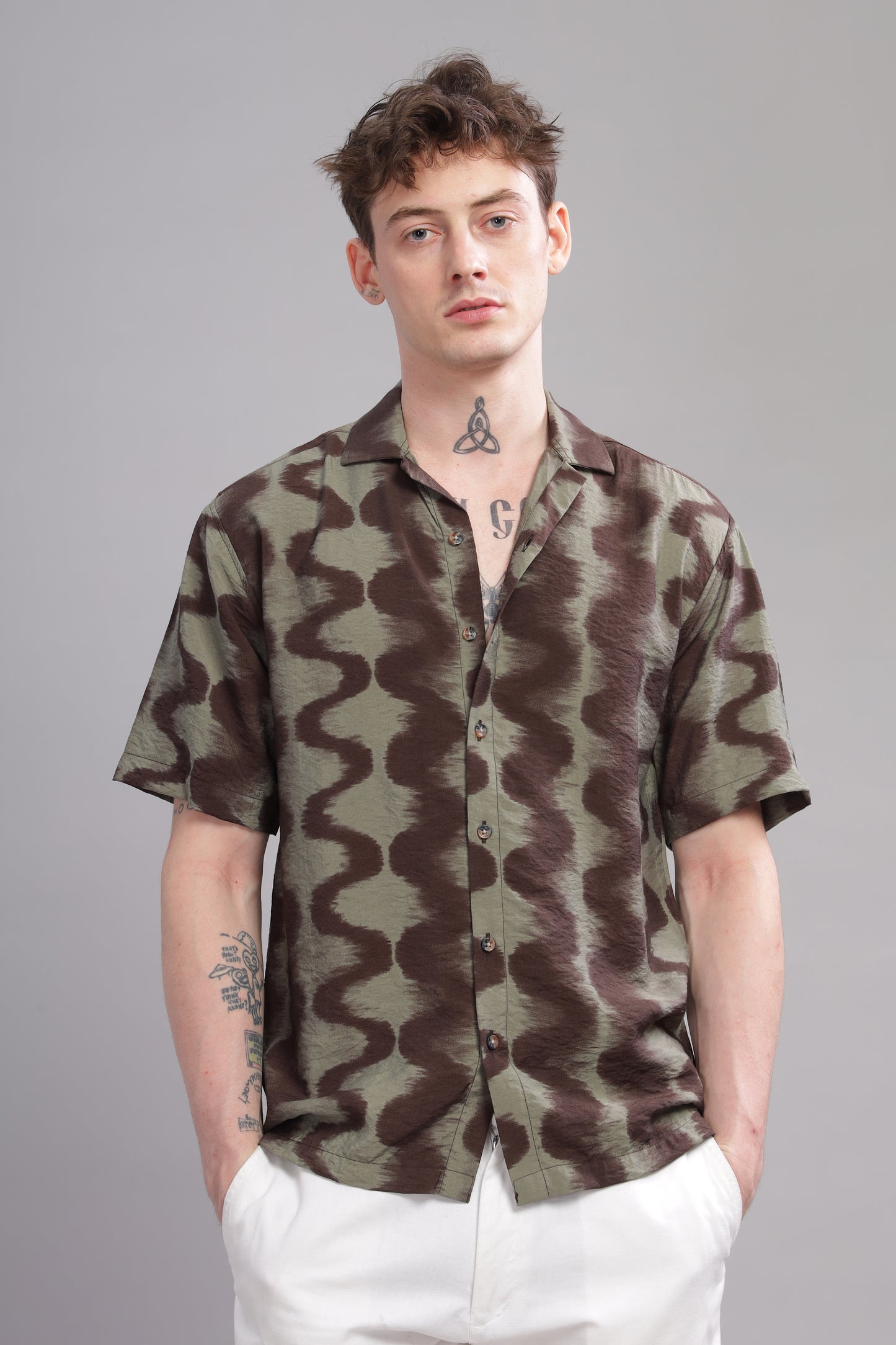 Oversize Printed Cuban shirt