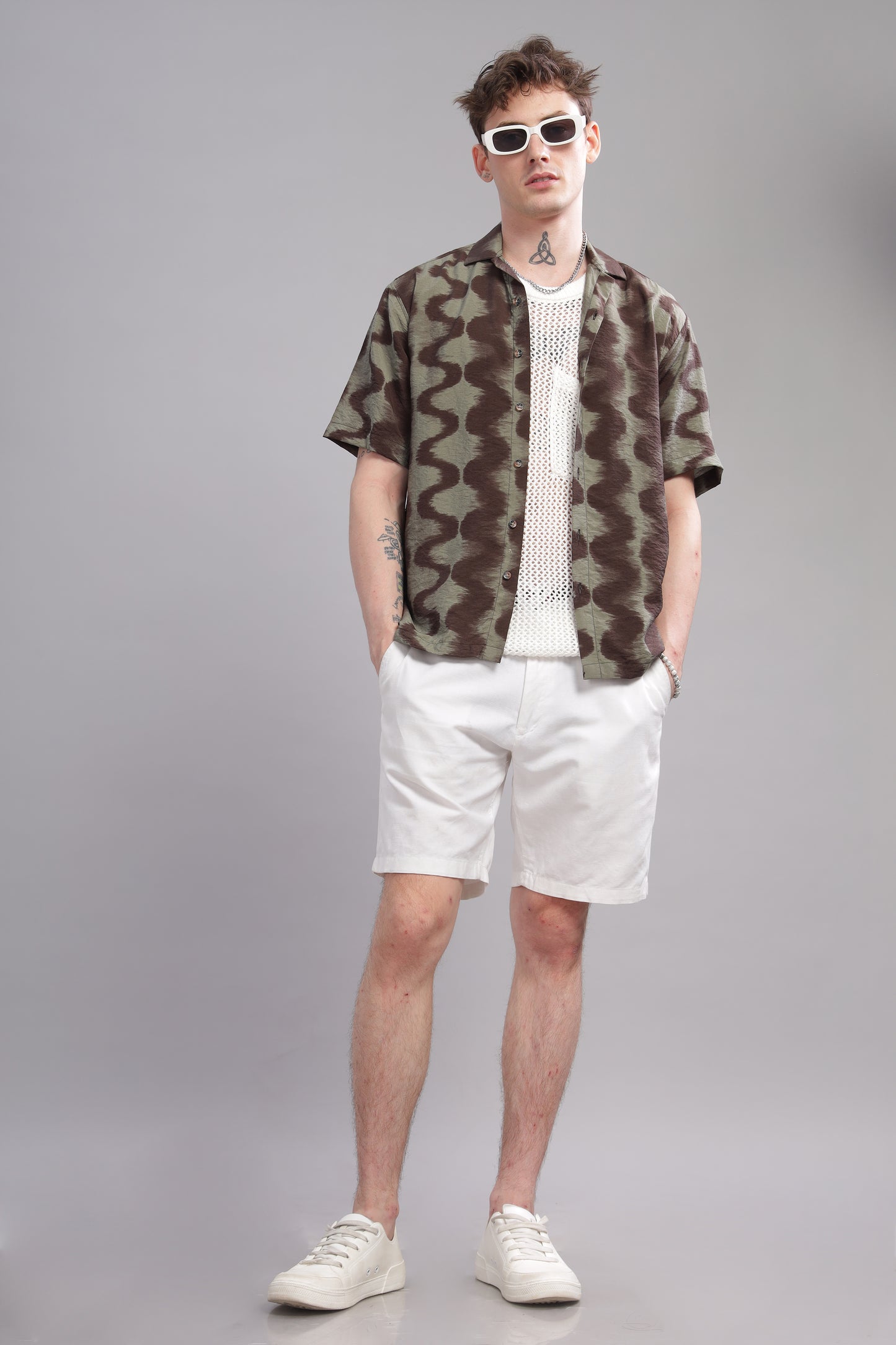 Oversize Printed Cuban shirt