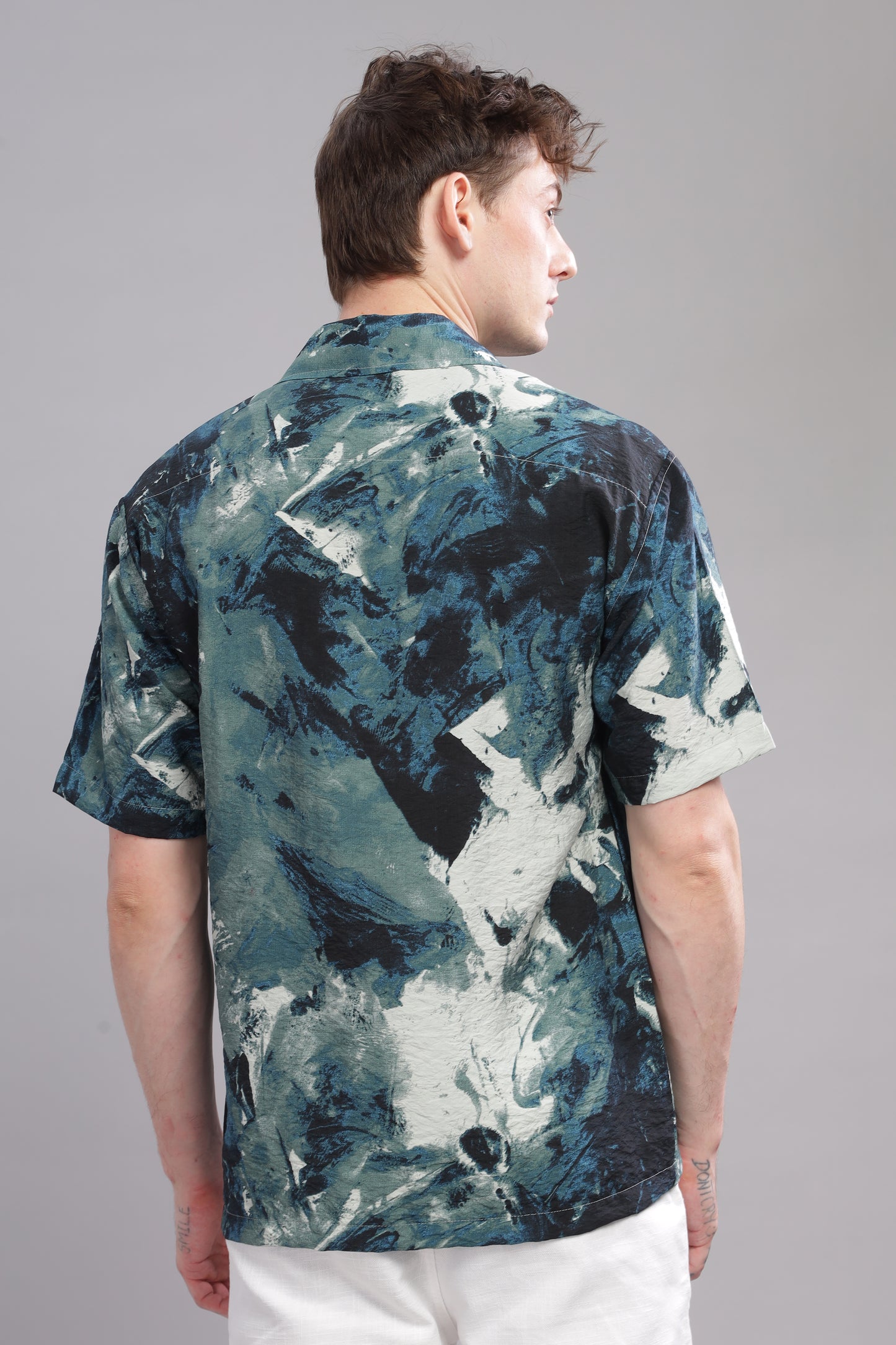 Oversize Printed Cuban shirt