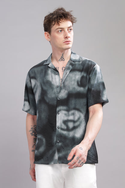 Oversize Printed Cuban shirt
