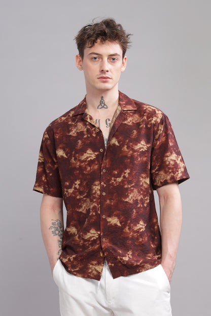 Oversize Printed Cuban shirt