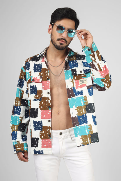 Box print: Blue-brown