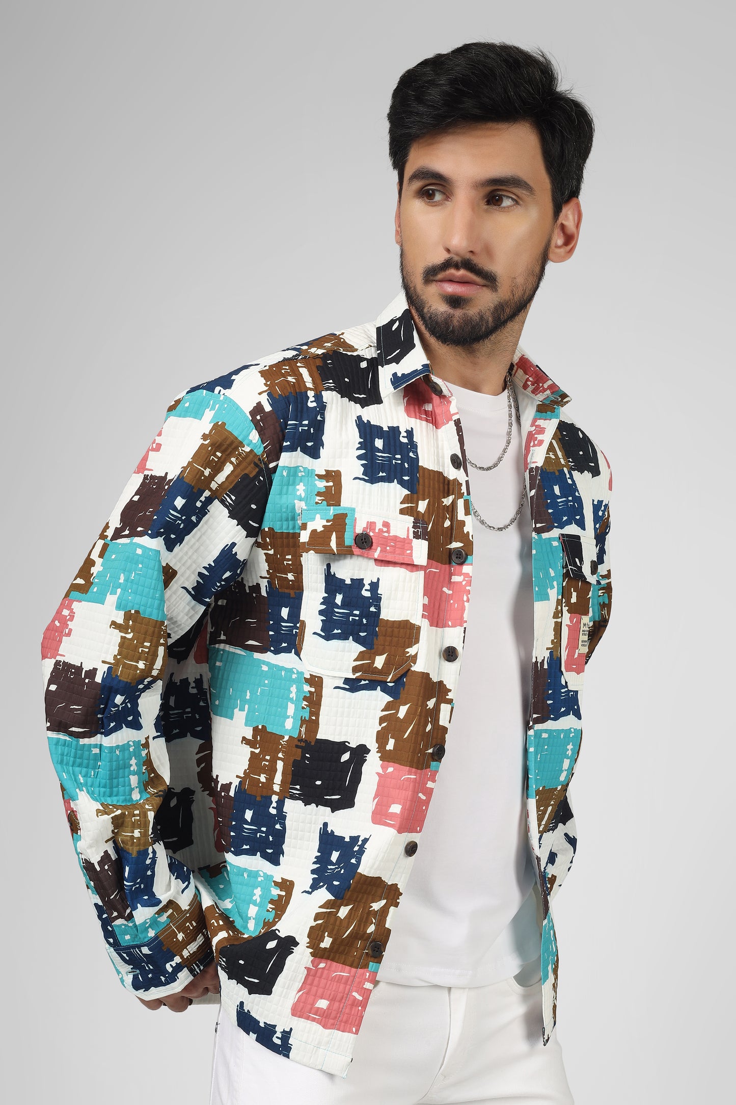 Box print: Blue-brown