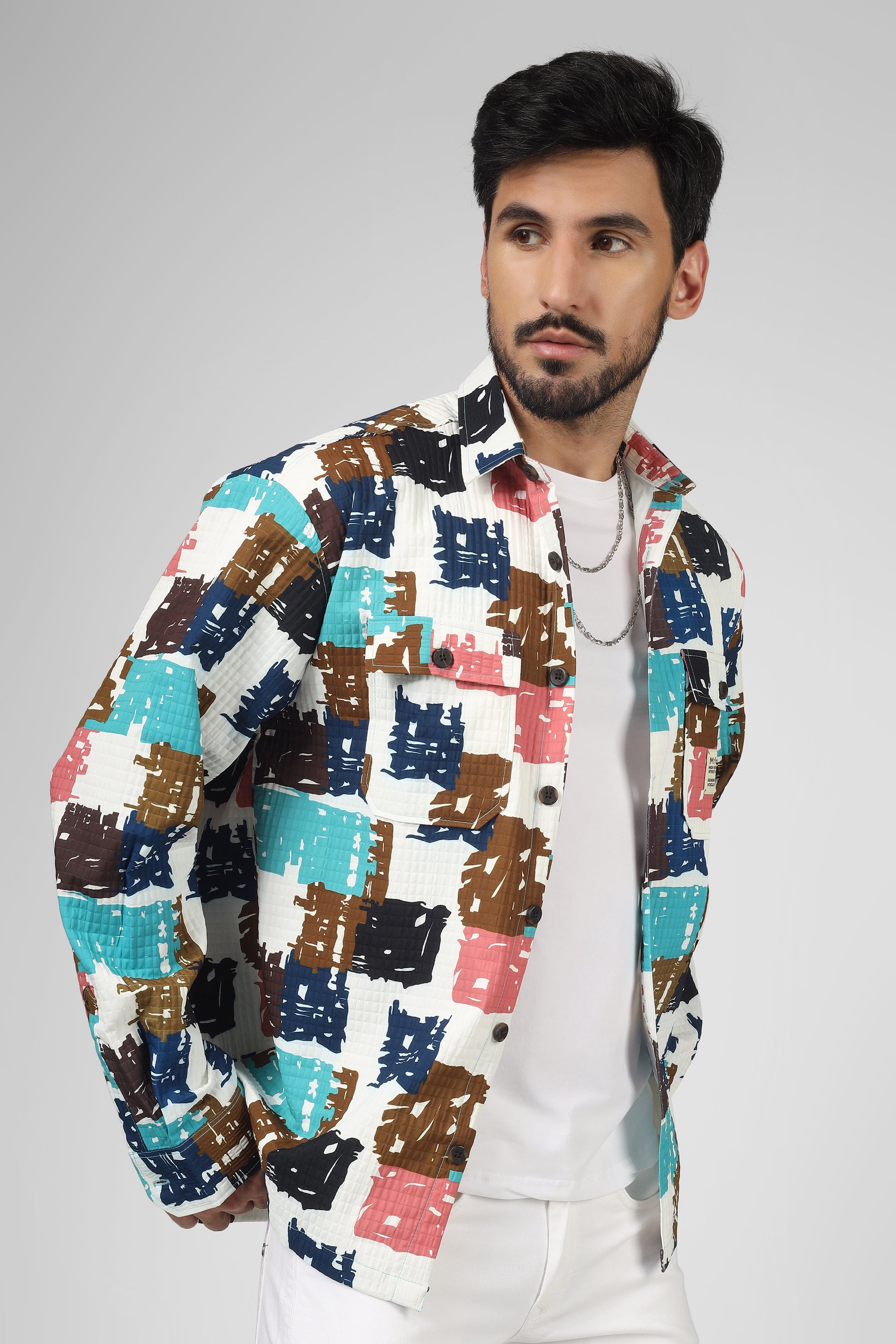 Box print: Blue-brown