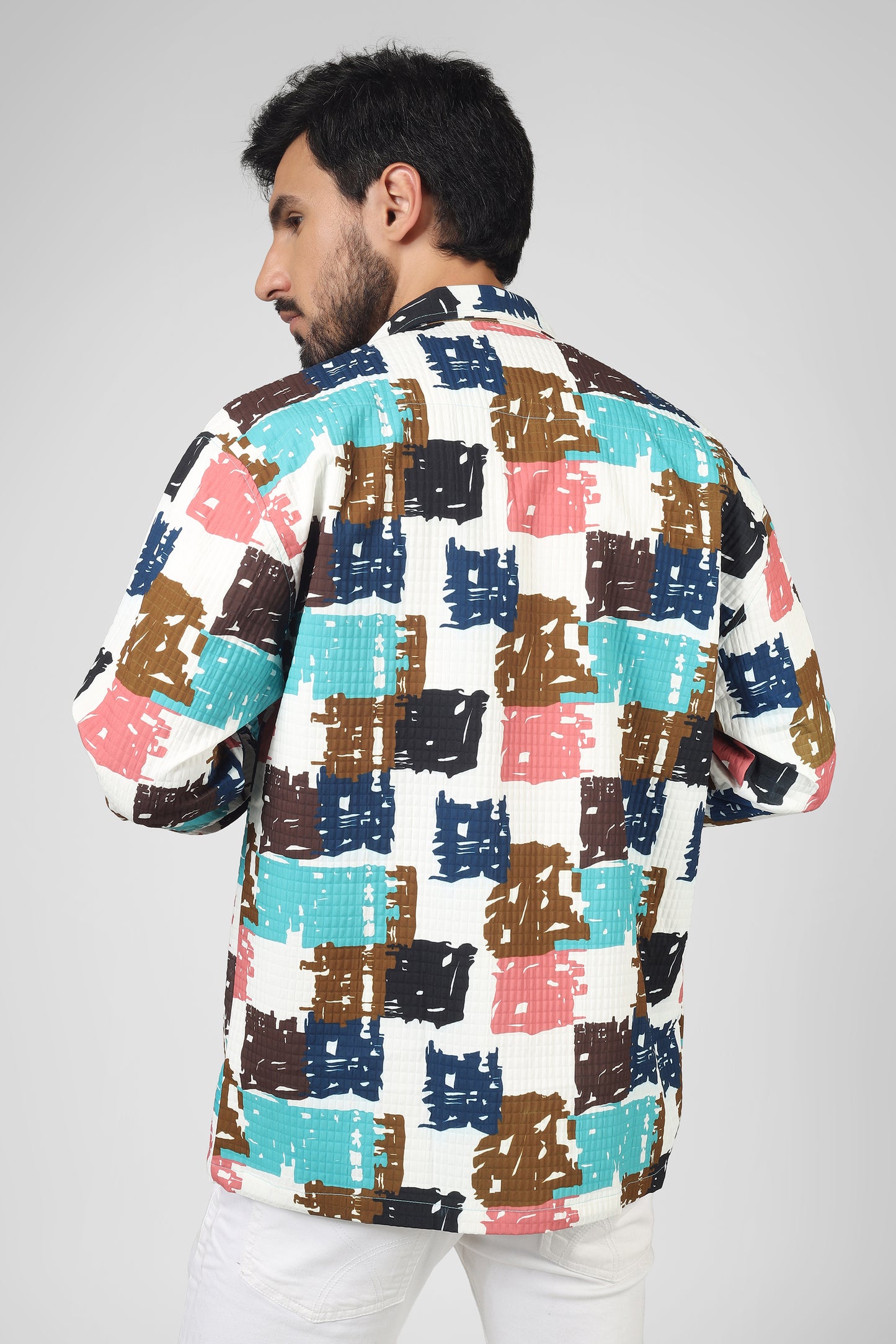 Box print: Blue-brown