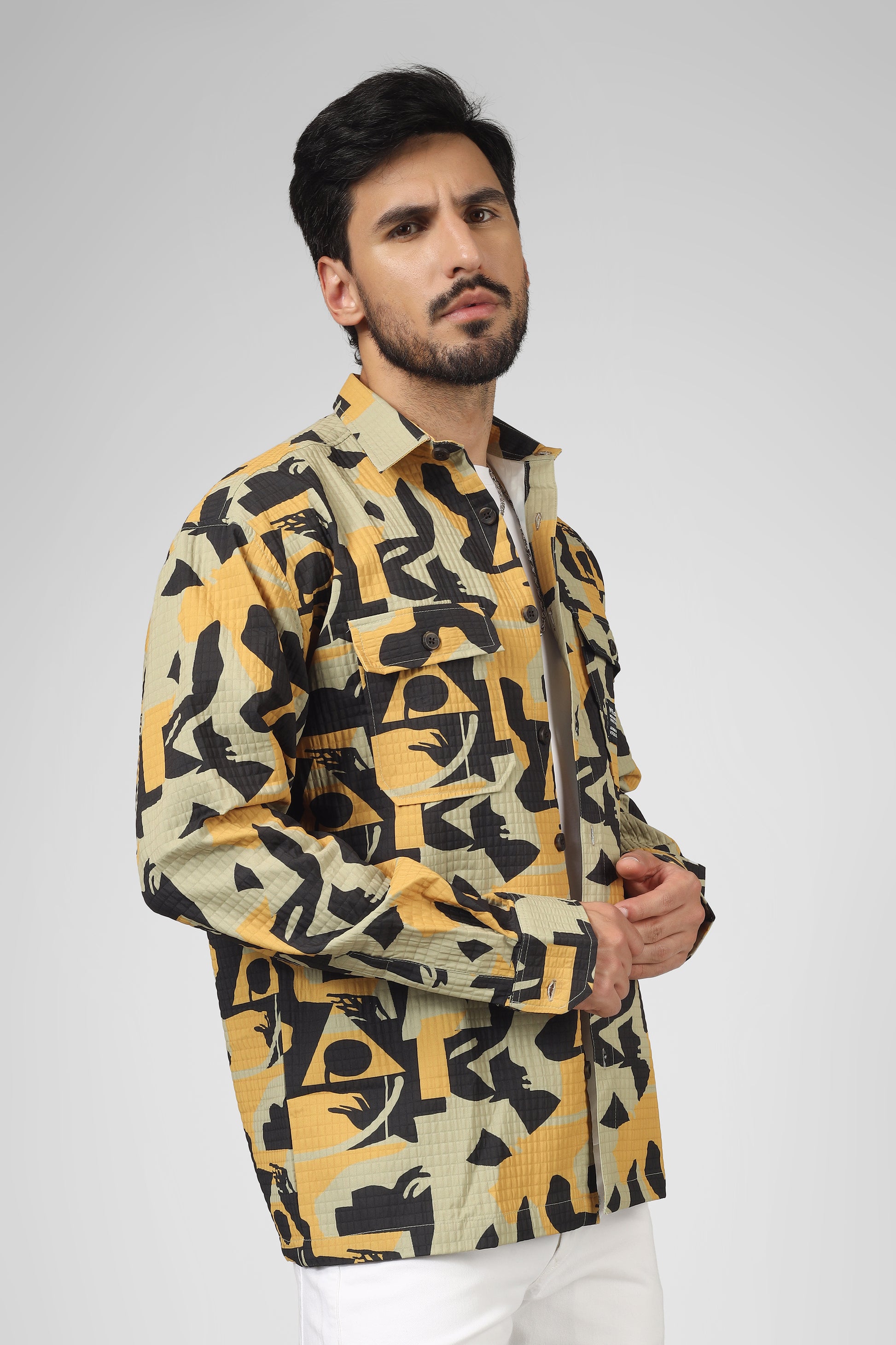 Abstract print: Yellow-black