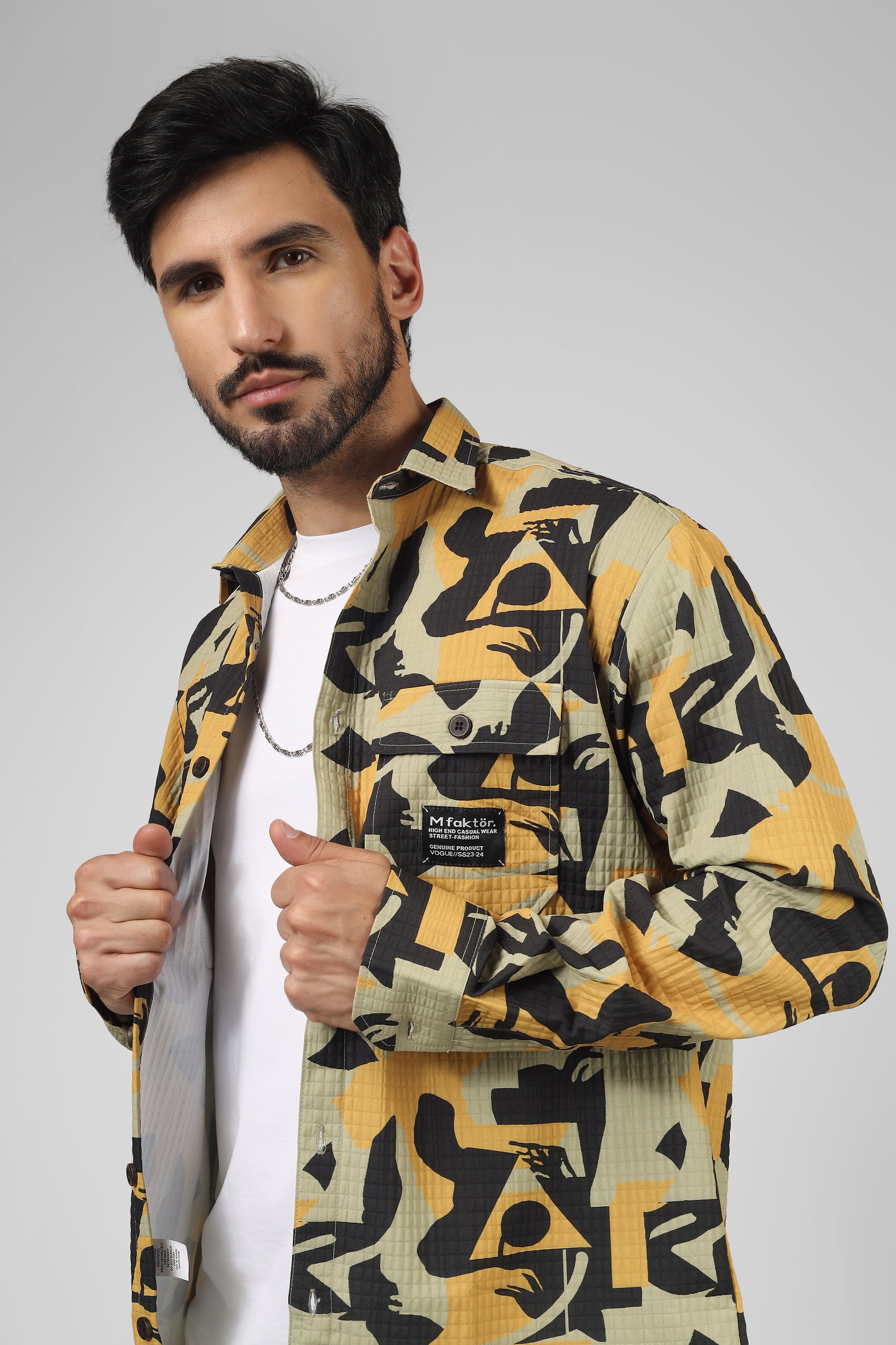 Abstract print: Yellow-black