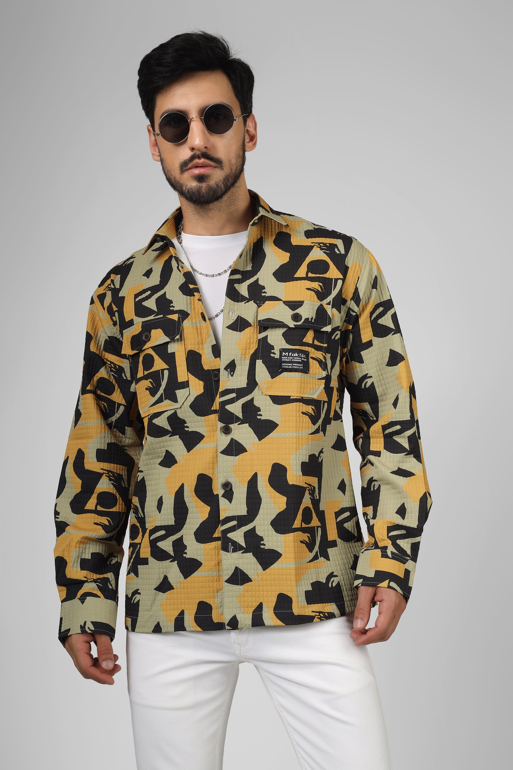 Abstract print: Yellow-black