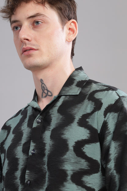Oversize Printed Cuban shirt