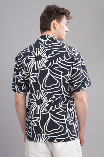 Oversize Printed Cuban shirt