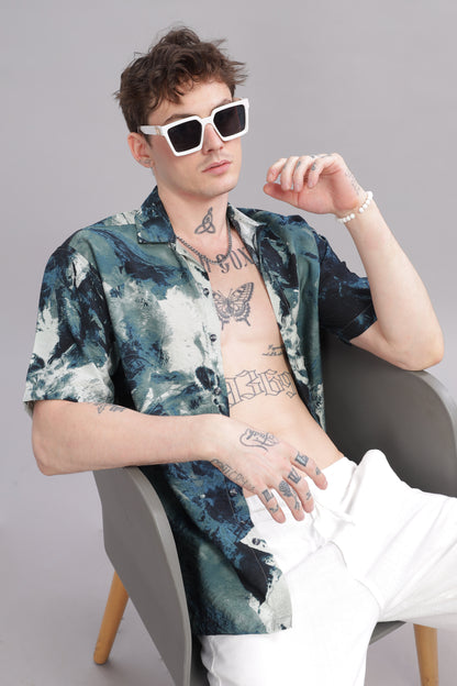 Oversize Printed Cuban shirt