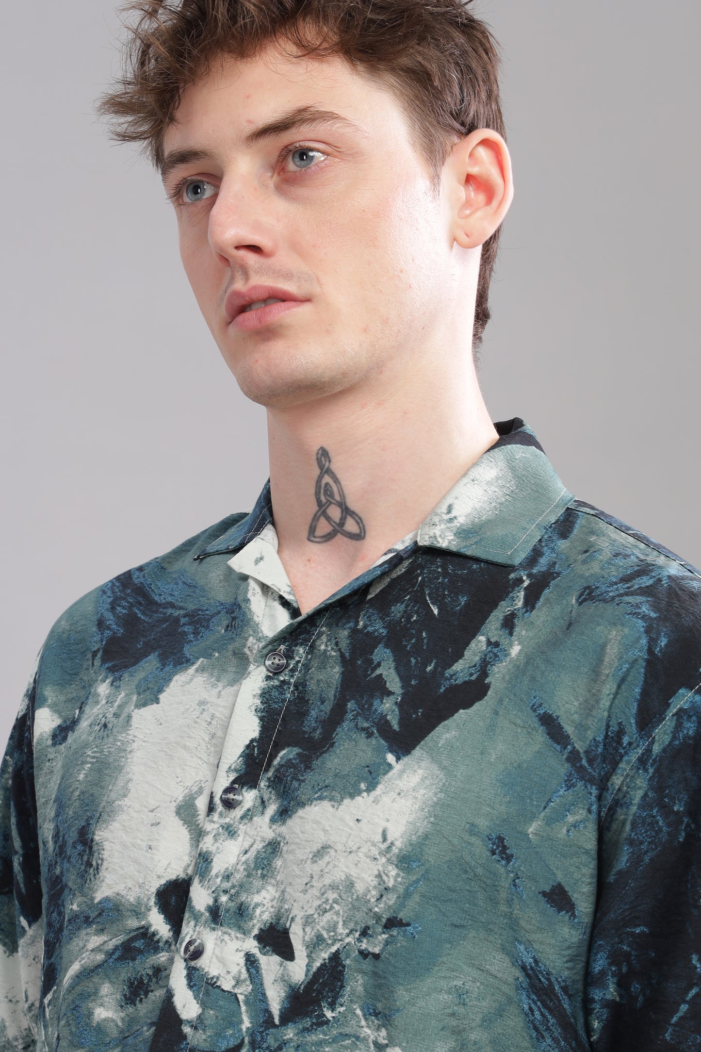 Oversize Printed Cuban shirt