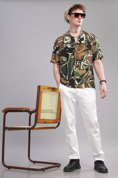 Oversize Printed Cuban Shirt