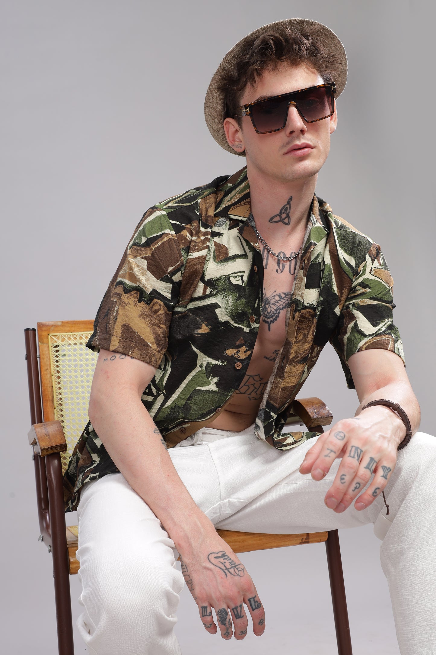 Oversize Printed Cuban Shirt