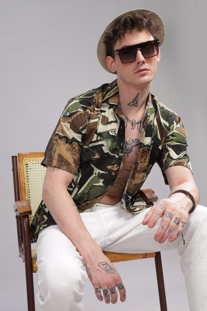 Oversize Printed Cuban Shirt