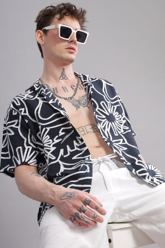 Oversize Printed Cuban shirt